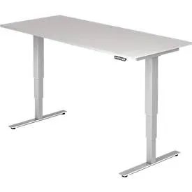Hammerbacher Sitz-Stehschreibtisch XDSM Lichtgrau 1.800 x 800 x 635 mm