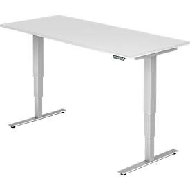 Hammerbacher Sitz-Stehschreibtisch XDSM Weiß 1.800 x 800 x 635 mm