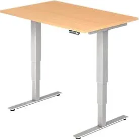 Hammerbacher Sitz-Stehschreibtisch XDSM Buche 1.200 x 800 x 635 mm