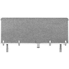Schreibtisch-Akustik-Trennwand BE Safety Screen Rückwand, ohne Acrylfenster, Dicke 10 mm, B 180 x H 60 mm, hellgrau