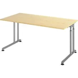 Schreibtisch Office Holz 160 cm - Farbe: Ahorn - Material: Holzwerkstoff - Schreibtisch