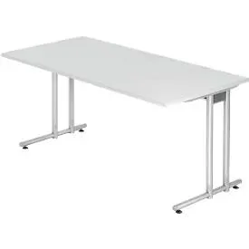 Hammerbacher Schreibtisch Matrix Lichtgrau 1.600 x 800 x 720 mm