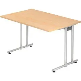 Schreibtisch Office Holz 120 cm - Farbe: Ahorn - Material: Holzwerkstoff - Schreibtisch