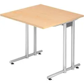 Schreibtisch Office Holz 80 cm - Farbe: Ahorn - Material: Holzwerkstoff - Schreibtisch