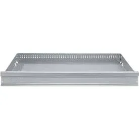 Schublade FS, Stahlblech, B 993 x T 492 x H 100 mm, Weissaluminium, bis 60 kg