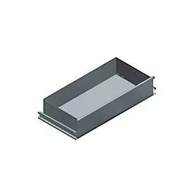 Schubladen, für Feldbreite 995 mm, H 206 mm, T 500 mm, hellsilber