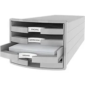 HAN Schubladen Set Impuls Polystyrol Hellgrau 28 x 36,7 x 23,5 cm