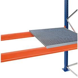 Schulte Lagertechnik Auflegbarer Gitterrost für Palettenregale, B 2225 x T 1100 mm, für Holmtiefe 50 mm, verzinkt, 2 Stück