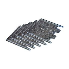 Schulte Lagertechnik Fussplatten-Unterlegblech für Ständerrahmen S610-M18-U und S625-A18, Stärke 2 mm, verzinkt, 5 Stück