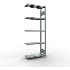 Schulte Lagertechnik Fachbodenregal-Stecksystem MULTIplus 250, Anbauregal, Längenriegel, 2000x750x300 mm, 5 Böden, verzinkt