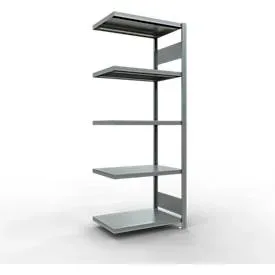 Schulte Lagertechnik Fachbodenregal-Stecksystem MULTIplus 250, Anbauregal, Längenriegel, 2000x750x500 mm, 5 Böden, verzinkt