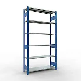 SCHULTE Lagertechnik - Stecksystem Grundregal - 2500x1300x400 mm, Typ 150 kg