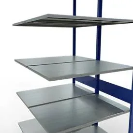 SCHULTE Lagertechnik - Stecks.Doppelanbauregal Typ 150 - 3000x1000x2x600 mm 2x7 Böden
