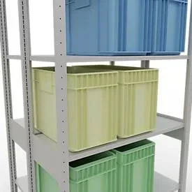 SCHULTE Lagertechnik - Stecks.Doppelgrundregal Typ 150 - 2500x1000x2x400 mm 2x6 Böden