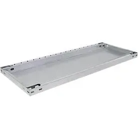 SCHULTE Lagertechnik Zusatz-Fachboden MULTIPlus 250, 1000x500 mm, 40 mm Kante, mit 4 Fachbodenträgern