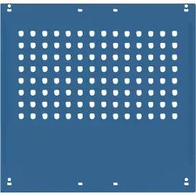 Seitenblende, f. Arbeitstische Universal Spezial/Ergo, f. Tiefe 800 mm, B 592 x H 628, brillantblau RAL 5007
