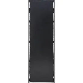 Seitenwand für Grundregal/Anbauregal ORDO Business, multifunktional, magnethaftend, B 600 x H 2000 mm, Stahl-Vollblech, tiefschwarz matt RAL 9005