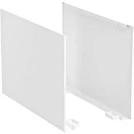 Seitliche Schutzbleche für Treston QuatreX 900 mm, ESD-leitfähig, B 62 x T 898 x H 504 mm, lichtgrau RAL 7035, 2 Stück