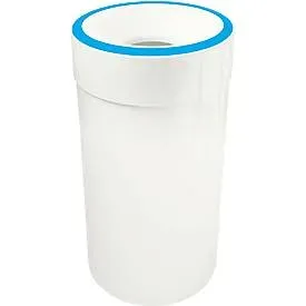 Selbstlöschender Abfallsammler, 60 L, weiss/blau