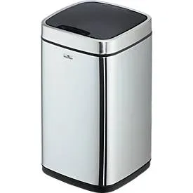 Durable 342123 342123 Mülleimer 12 Edelstahl (L x B x H) 240 x 240 x 430 mm Silber One-Touch-Deckelöffnung 1 St.