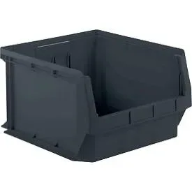 Sichtlagerkasten SSI Schäfer Serie FLEXI LF 543, recycelter Kunststoff, L 500 x B 470 x H 300 mm, 57 l, eisengrau, 10 Stück