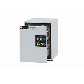 Sicherheits-Unterbauschrank Typ 90 asecos UB-S-90, Schublade, Front Lichtgrau, B 593 x T 600 x H 800 mm