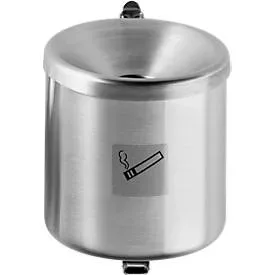 Sicherheitsaschenbecher, H 145 x ø 150 mm, Edelstahl