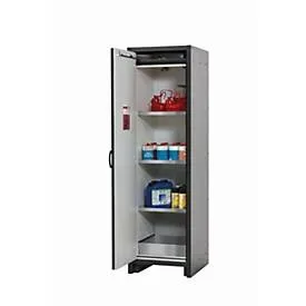 Sicherheitsschrank Typ 30 asecos Q-CLASSIC-30, Flügeltür, Anschlag links, Front Enzianblau, B 564 x T 620 x H 1947 mm