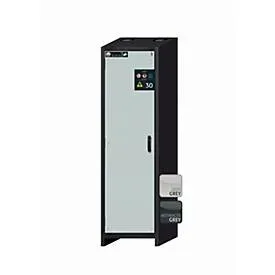 Sicherheitsschrank Typ 30 asecos Q-CLASSIC-30, Flügeltür, Anschlag links, Front Lichtgrau, B 564 x T 620 x H 1947 mm