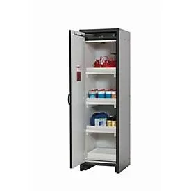 Sicherheitsschrank Typ 30 asecos Q-CLASSIC-30, Flügeltür, Anschlag links, Front Reinweiss, B 564 x T 620 x H 1947 mm