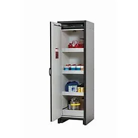 Sicherheitsschrank Typ 30 asecos Q-CLASSIC-30, Flügeltür, Anschlag links, Front Sicherheitsgelb, B 564 x T 620 x H 1947 mm