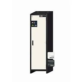 Sicherheitsschrank Typ 30 asecos Q-CLASSIC-30, Flügeltür, Anschlag rechts, Front Reinweiss, B 564 x T 620 x H 1947 mm