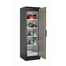 Sicherheitsschrank Typ 90 asecos Q-PEGASUS-90, Flügeltür mit Schliess-Automatik, Anschlag rechts, Front Sicherheitsgelb, B 599 x T 615 x H 1953 mm