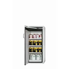 Sicherheitsschrank Typ 90 asecos S-PEGASUS-90, Flügeltür mit Schliess-Automatik, Anschlag links, Front Lichtgrau, B 596 x T 616 x H 1298 mm