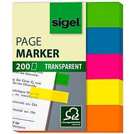 Sigel Haftmarker HN615 5 Block/Pack. Gelb, Pink, Blau, Grün, Orange
