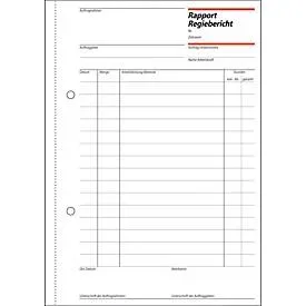 sigel® Rapport/Regiebericht RP510, DIN A5 hoch, 100 Blatt
