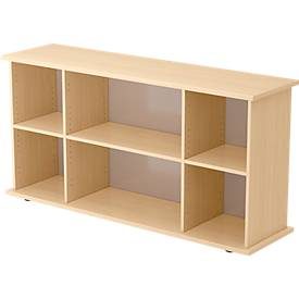 Sideboard Office Braun Holz 166.1 cm 44.8 cm 84 cm - Farbe: Ahorn - Material: Holzwerkstoff - Sideboard