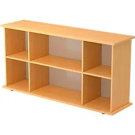 Sideboard Office Braun Holz 166.1 cm 44.8 cm 84 cm - Farbe: buche - Material: Holzwerkstoff - Sideboard