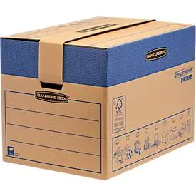 SmoothMove Umzugskarton FastFold extra gross, 127 L, 2-lagige Wellenpappe, H 463 x B 480 x T 632 mm, 5 Stück, braun