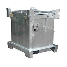 Sonderabfall-Behälter BAUER SAP 800-1, Stahlblech, feuerverzinkt, stapelbar, B 1200 x T 1000 x H 1235 mm