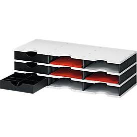 STYRO Styrodoc trio Grundeinheit 268-0303.989 SET, schwarz/grau 9 F&auml;cher