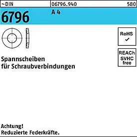 Spannscheibe DIN 6796 5x 11x 1,2 A 4 100 Stück