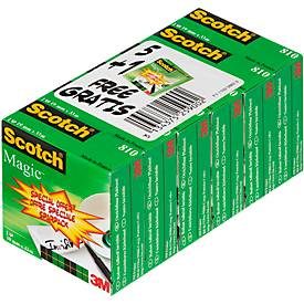 Sparset Klebeband Scotch® Magic? 810, 6 Rollen, L 33 m x B 19, Ø 26 mm