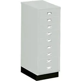 SSI Schubladenschrank DIN A3, 9 Schübe, 940 mm hoch, lichtgrau