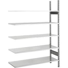 SSI Schäfer Archivregal, Anbaufeld, 5 Böden, B 995 x T 300 mm, verzinkt