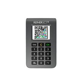 TAN Generator REINERSCT tanJack photo QR,  für Sm@rtTAN photo & chipTAN QR, bis 5 Jahre Batterielaufzeit, grau