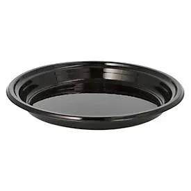Teller Papstar Circulware by Havel, Mehrweg, rund, ungeteilt, mikrowellen- & spülmaschinengeeignet, recycelbar, Ø 220 x H 26 mm, PP, schwarz, 12 Stück