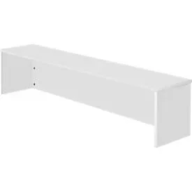 Thekenaufsatz Office Grau Holz 160 cm - Material: Holzwerkstoff - Thekenaufsatz