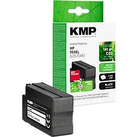 KMP Kompatibel HP 953XL Tintenpatrone L0S70AE Schwarz