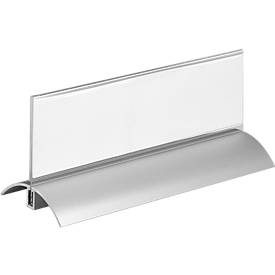Tischaufsteller m. Alufuss 61x210 mm,2 St